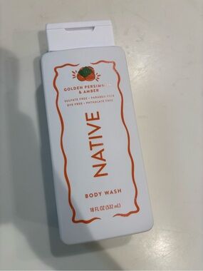 New Native Body Wash Golden Persimmon & Amber 18 Oz